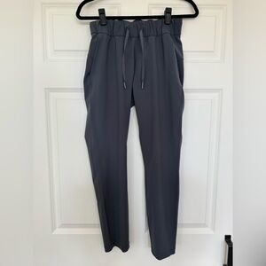 Lululemon Dark Gray On The Fly Pant 27”